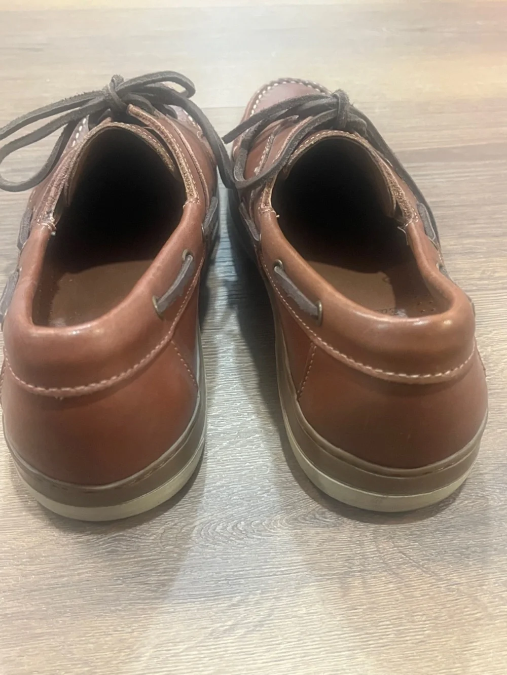 Allen Edmunds | Eastport brown leather boat shoes Men’s size 9 D summer EUC